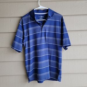 GRAND SLAM GOLF Striped Collared Polo, Men's Size M